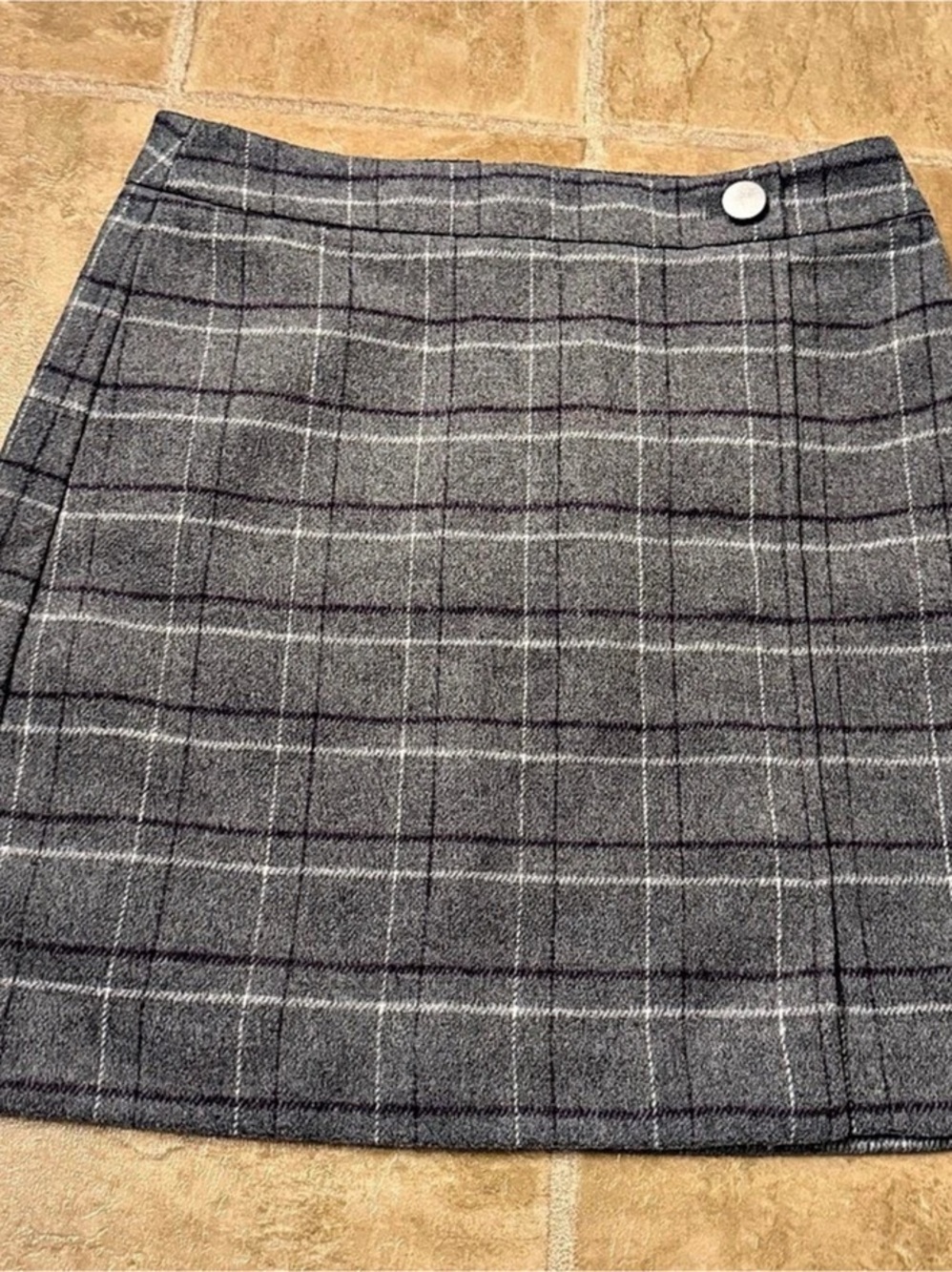 LOFT Plaid Mini Skirt Size 6